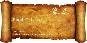 Megó Liza névjegykártya